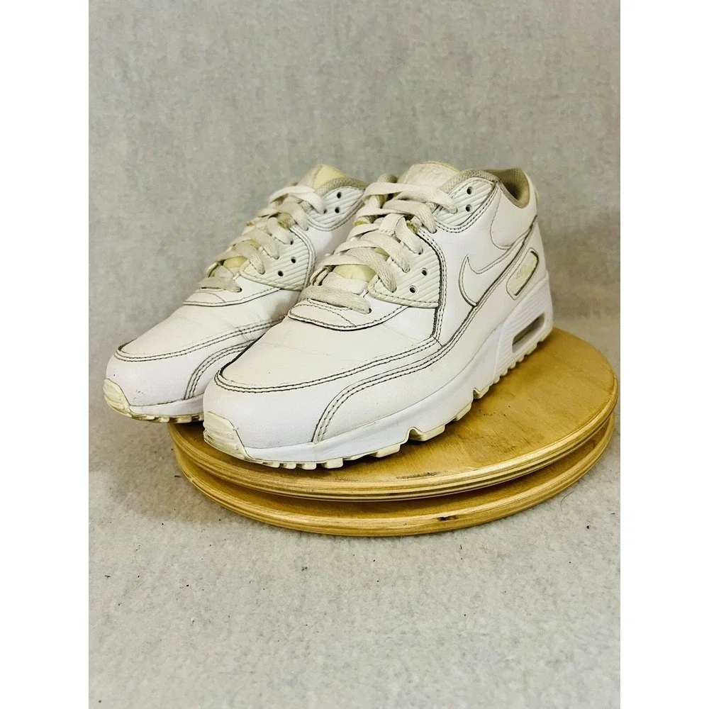 NIKE 833412-100 TRIPLE WHITE AIR MAX 90 YOUTH SNEAKERS SIZE US 7Y Shoes
